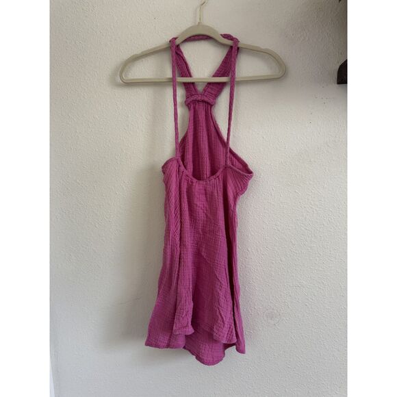 Anthropologie XS Braided Halter Mini Dress Beachy - Picture 5 of 10